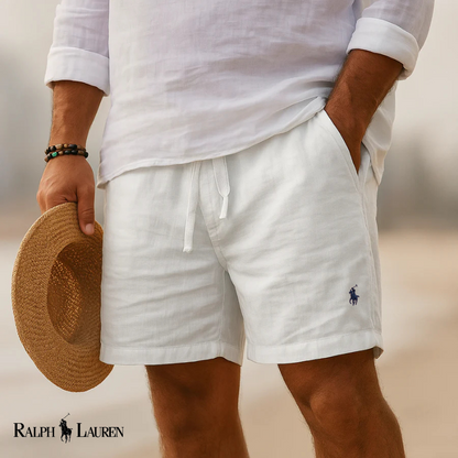 Pantalones cortos tipo capri de lino RL Heritage