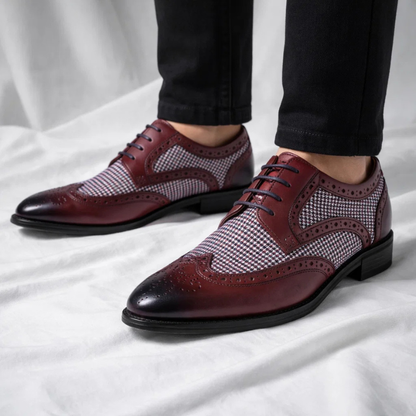 Gatsby Houndstooth Dress Shoes