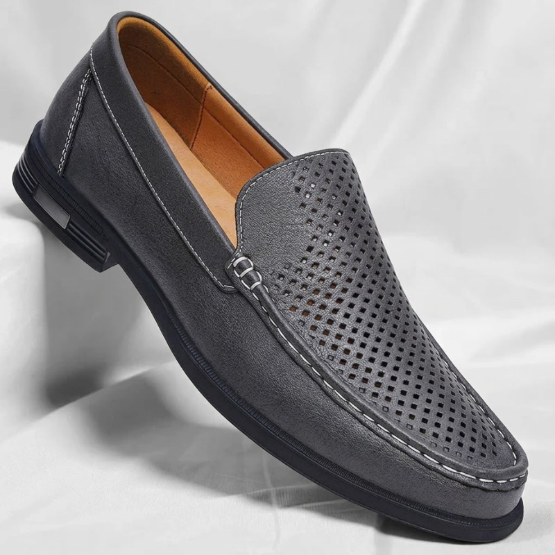 Mocasines de piel auténtica Pelle Italia