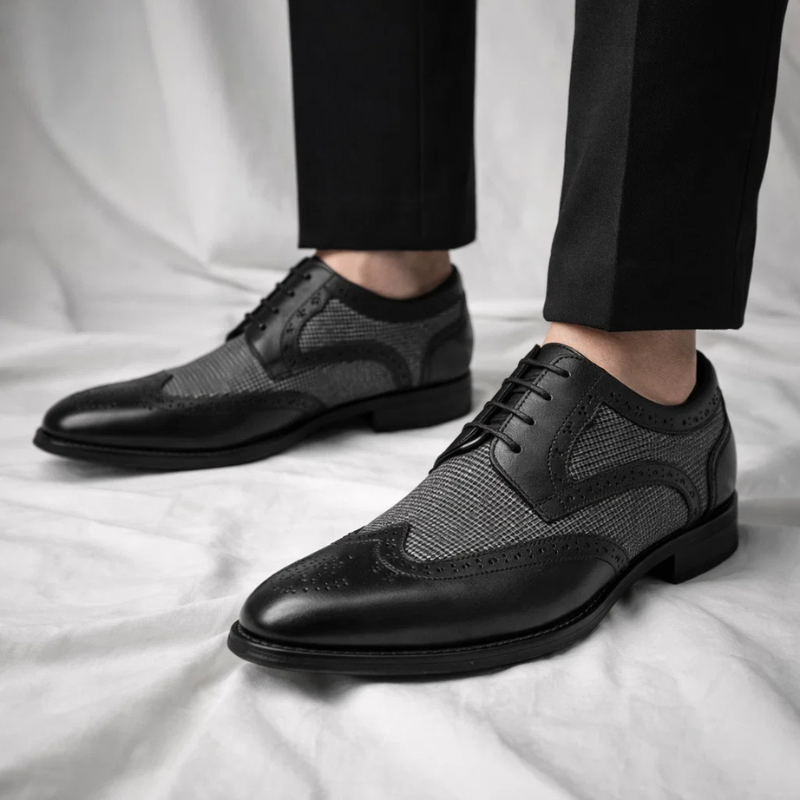 Gatsby Houndstooth Dress Shoes