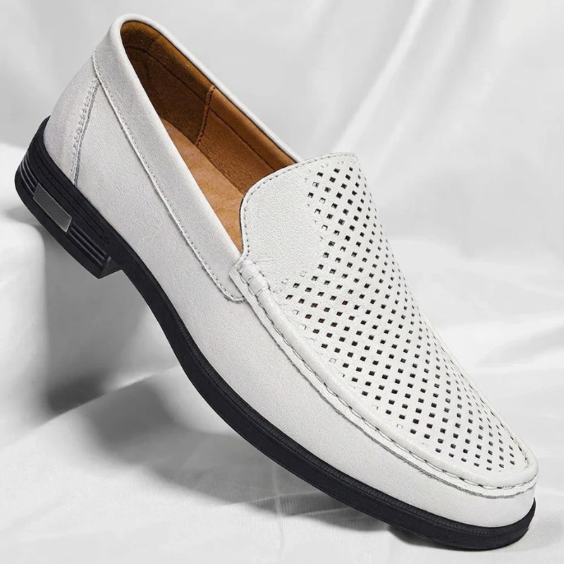 Mocasines de piel auténtica Pelle Italia