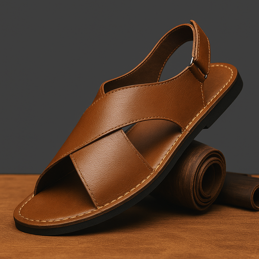 Sandalias de cuero genuino Luca Italiana