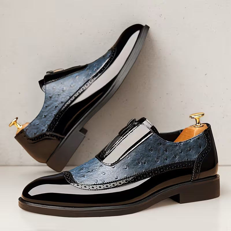 Oxford Ostrich Leather Shoes