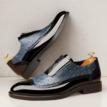 Oxford Ostrich Leather Shoes