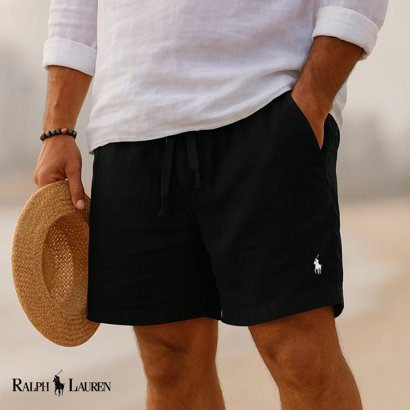 Pantalones cortos tipo capri de lino RL Heritage