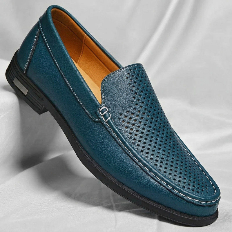 Mocasines de piel auténtica Pelle Italia