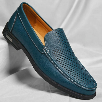 Mocasines de piel auténtica Pelle Italia