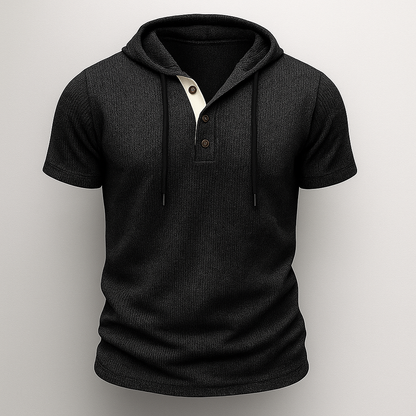 Hype Cotton Henley Hoodie