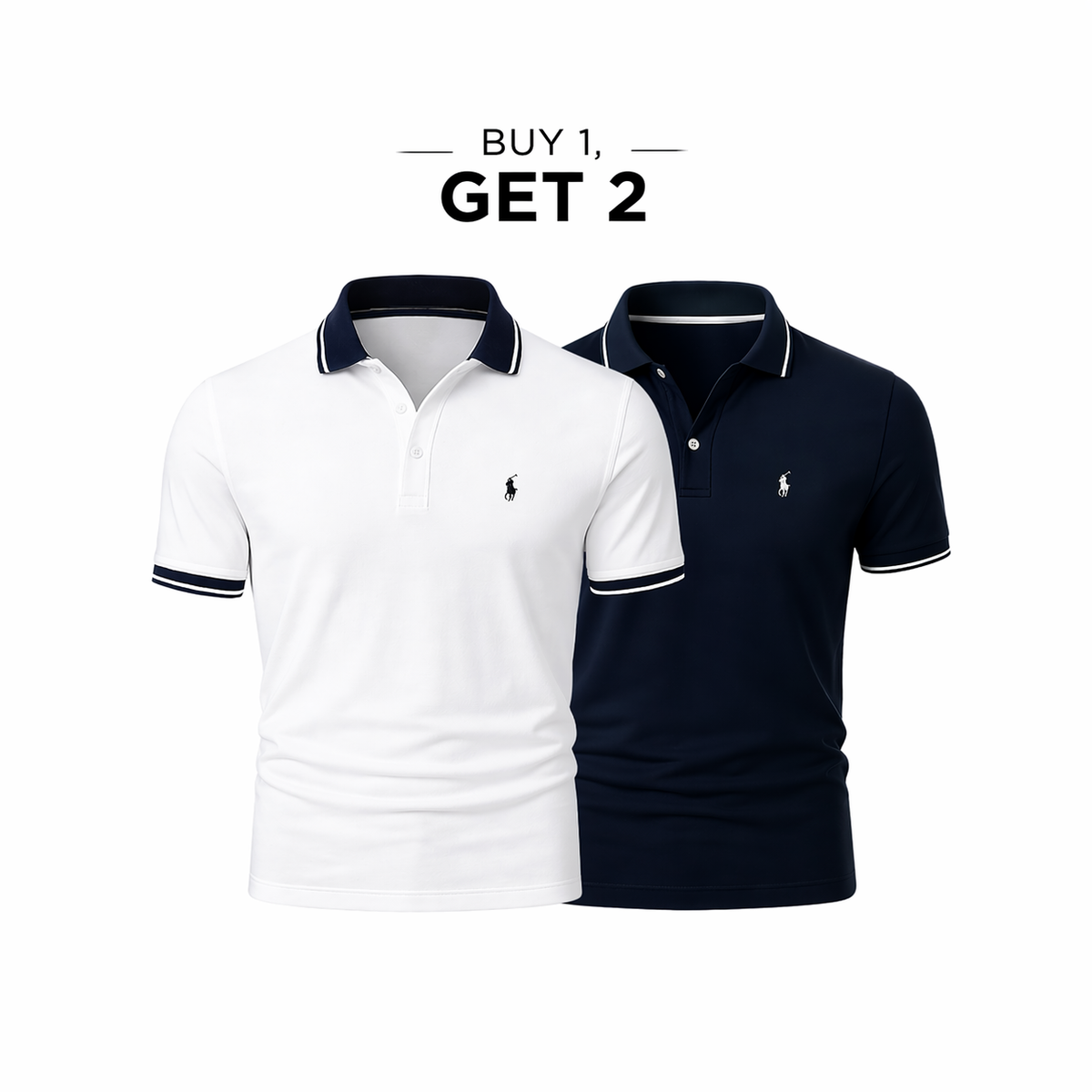 RL (BUY 1, GET 2) - Premiere Polo Shirt Kit – Professional Line (2-Pack)