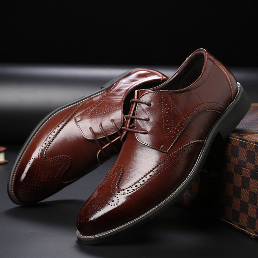 Zapatos de vestir tipo brogue de cuero Kingston