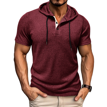 Hype Cotton Henley Hoodie