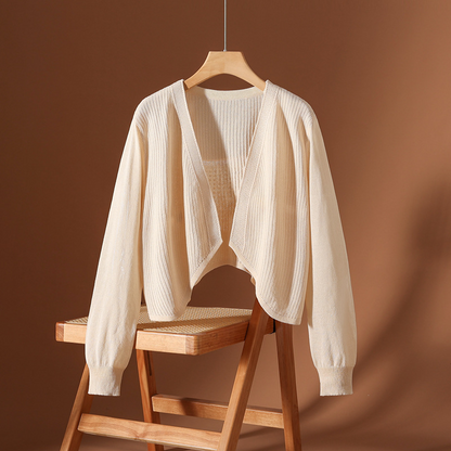Avery Silk Knit Cardigan
