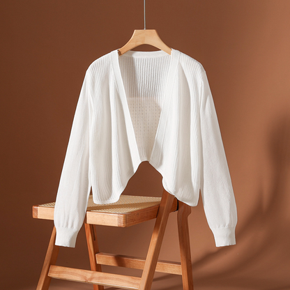 Avery Silk Knit Cardigan