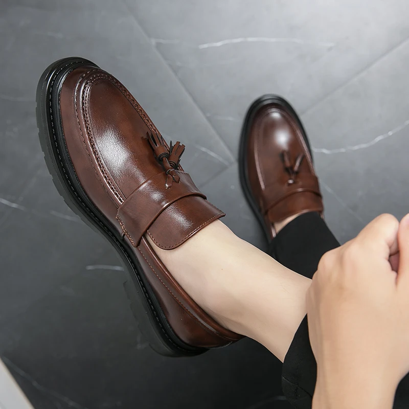 Mocasines de piel con borlas Belmont
