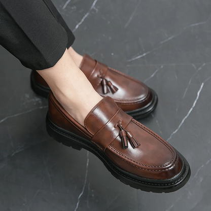 Mocasines de piel con borlas Belmont