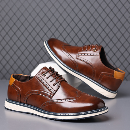 Luca Leather Brogue Sneakers