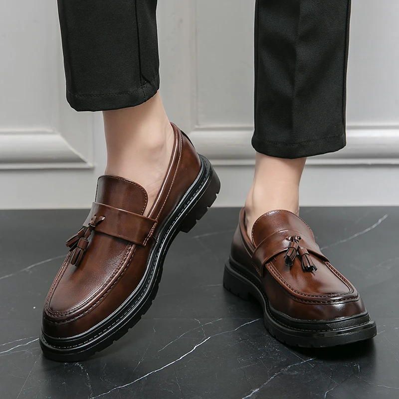 Mocasines de piel con borlas Belmont
