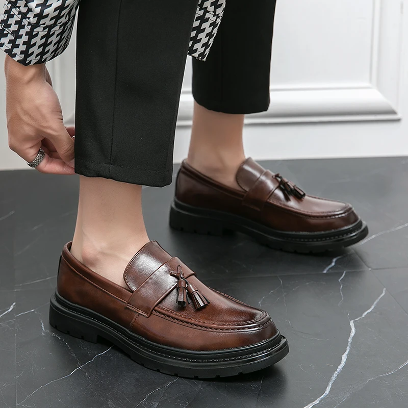 Mocasines de piel con borlas Belmont