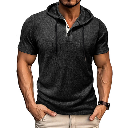 Hype Cotton Henley Hoodie