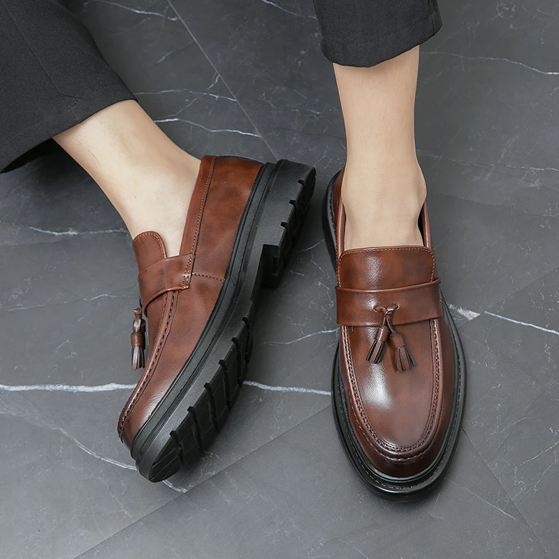 Mocasines de piel con borlas Belmont