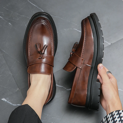 Mocasines de piel con borlas Belmont