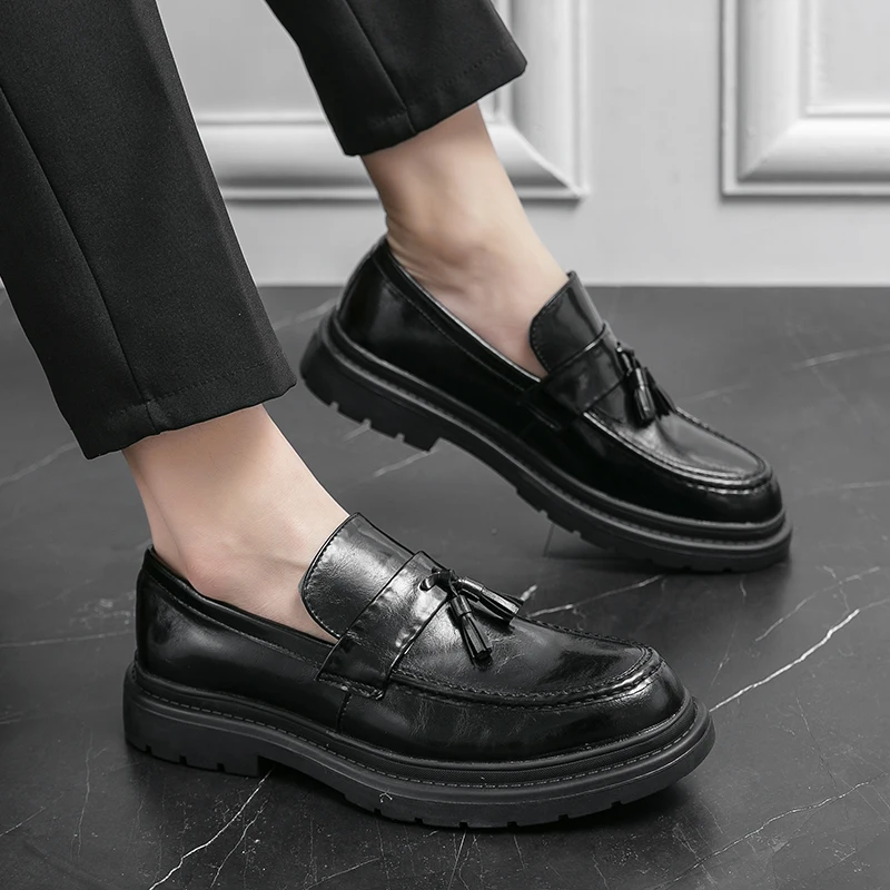 Mocasines de piel con borlas Belmont