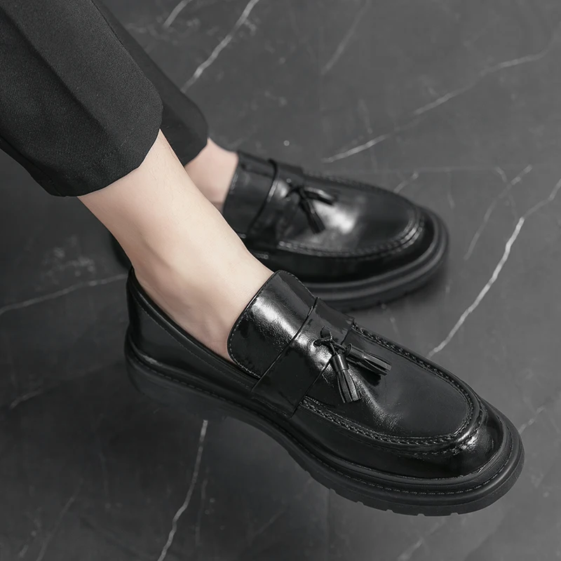 Mocasines de piel con borlas Belmont