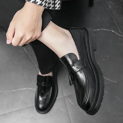 Mocasines de piel con borlas Belmont