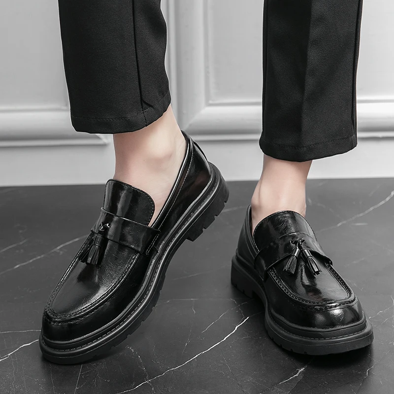 Mocasines de piel con borlas Belmont