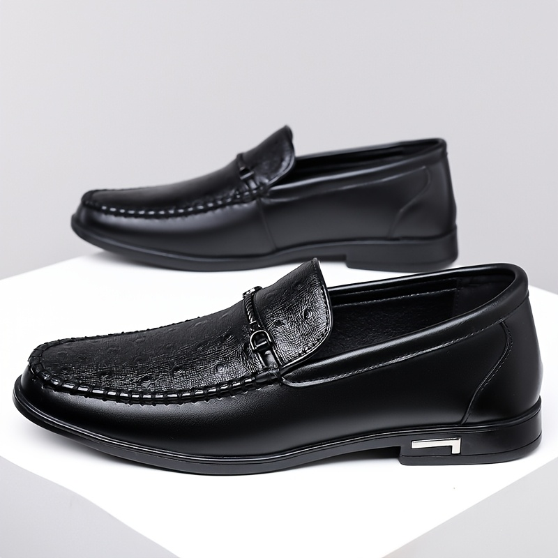 Cristiano Ostrich Leather Loafers