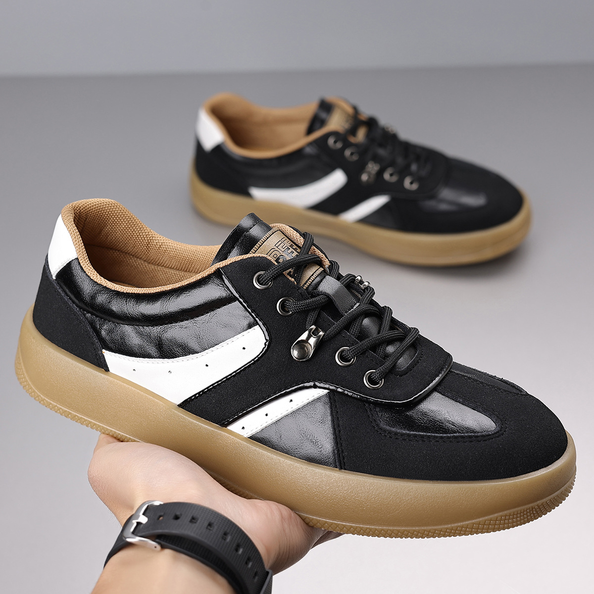 Sable Leather Sneakers