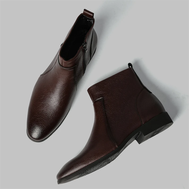 Ronaldo Leather Chelsea Boots