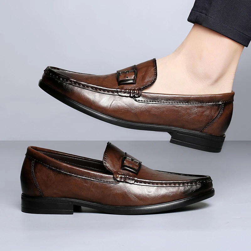 Luciano Italian Leather Loafers
