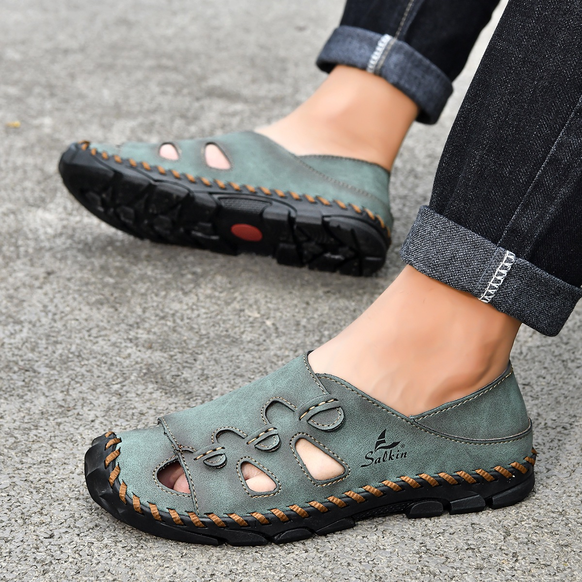 Sandalias de piel Trekland