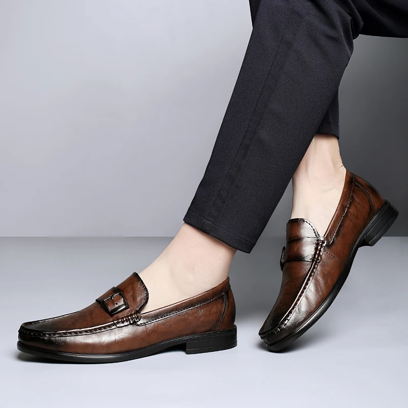 Luciano Italian Leather Loafers
