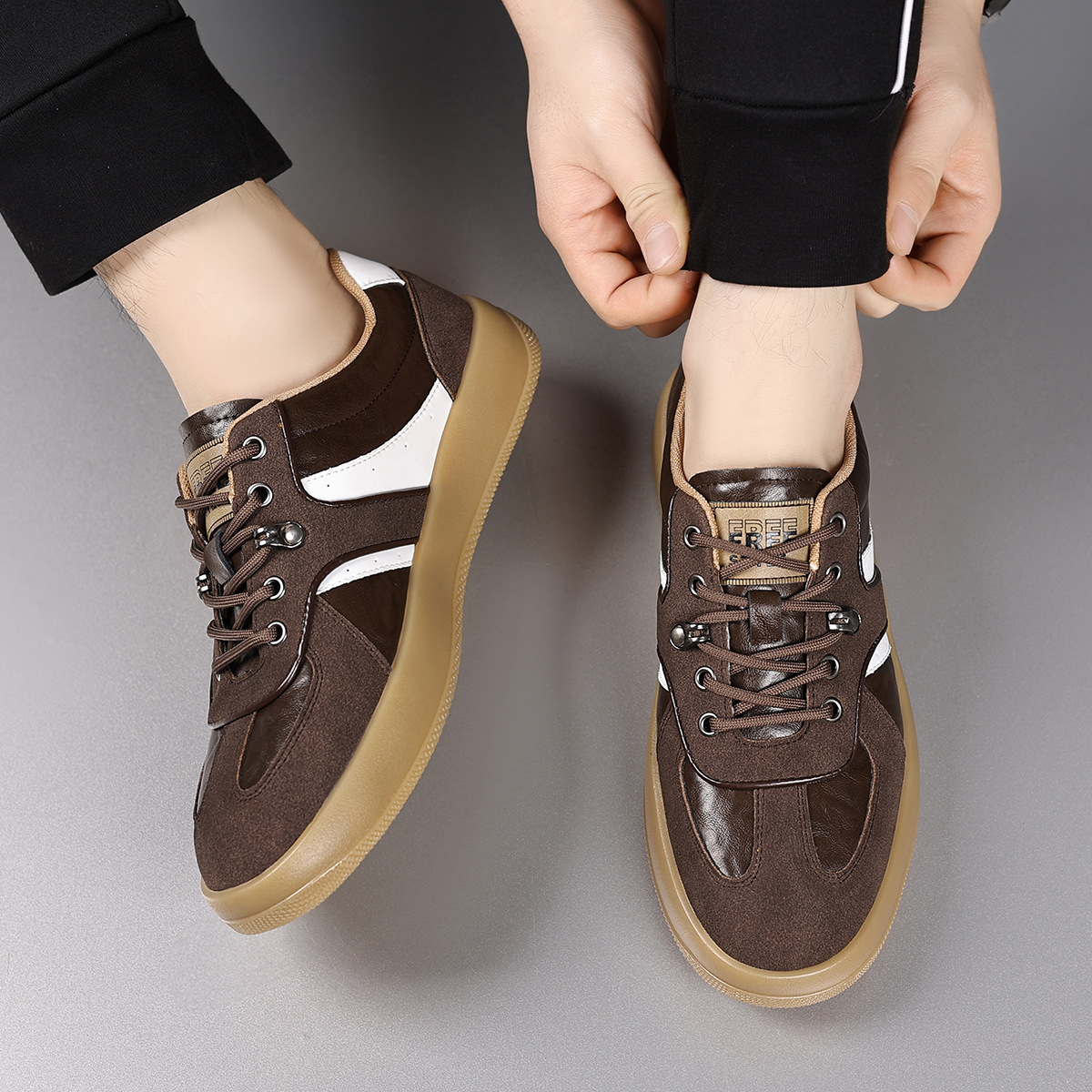Sable Leather Sneakers