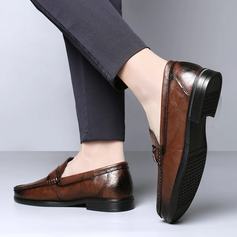 Luciano Italian Leather Loafers