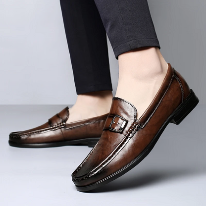Luciano Italian Leather Loafers