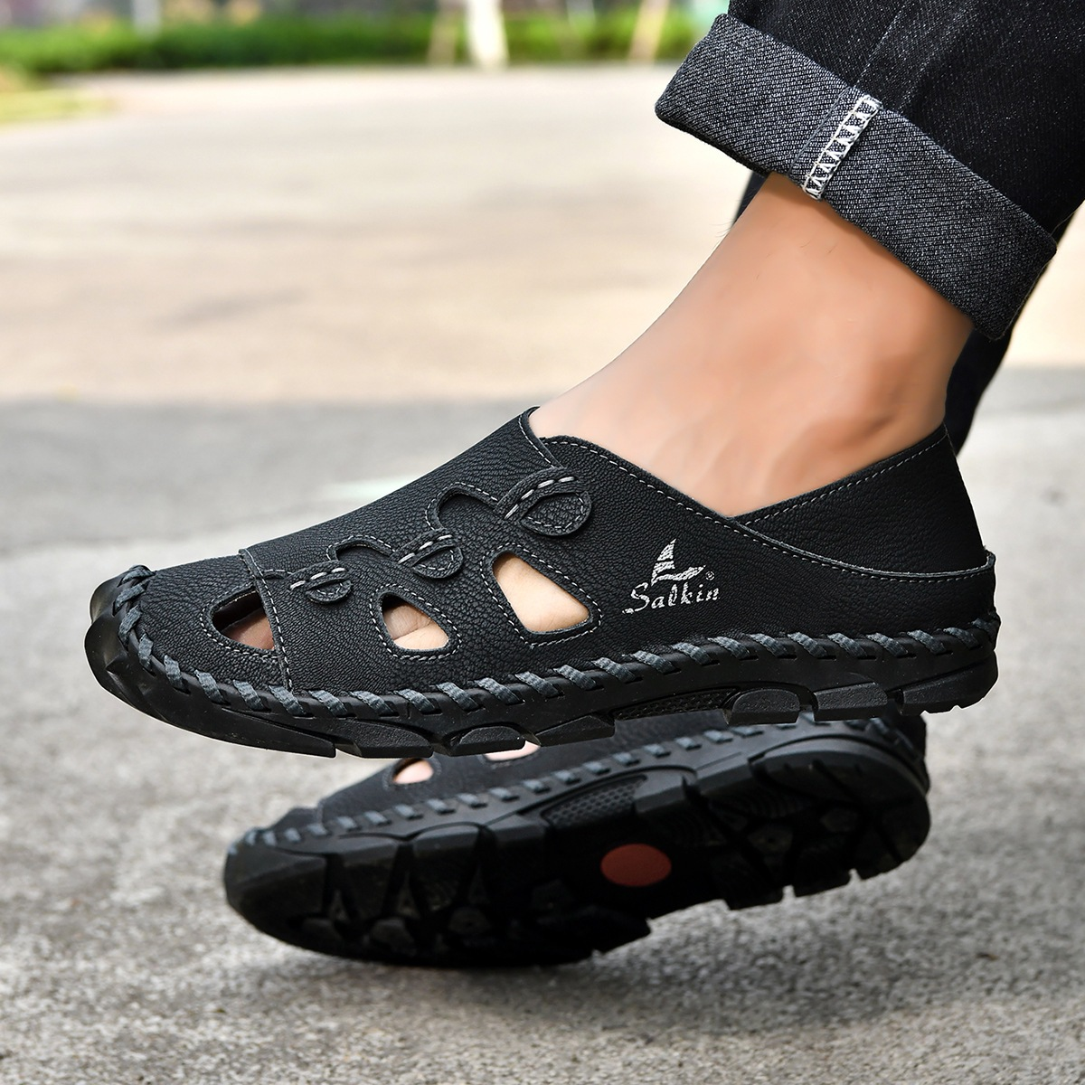 Sandalias de piel Trekland