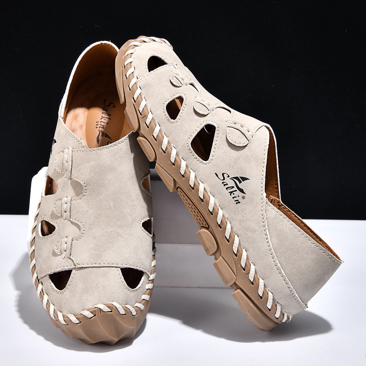 Sandalias de piel Trekland