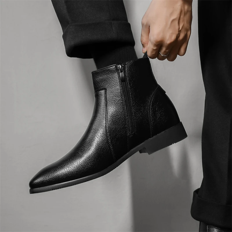 Ronaldo Leather Chelsea Boots