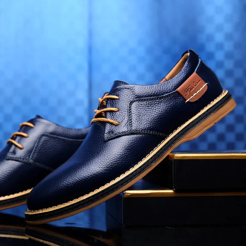 Zapatos de cuero genuino Lucas Wellington