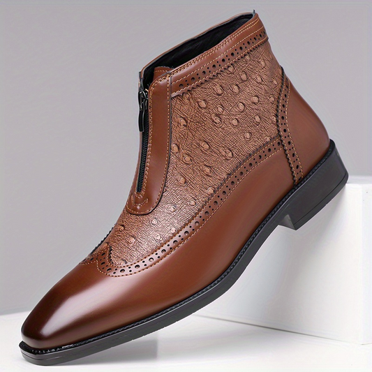 Botas de cuero de avestruz Belmont