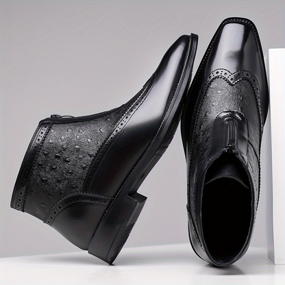 Botas de cuero de avestruz Belmont