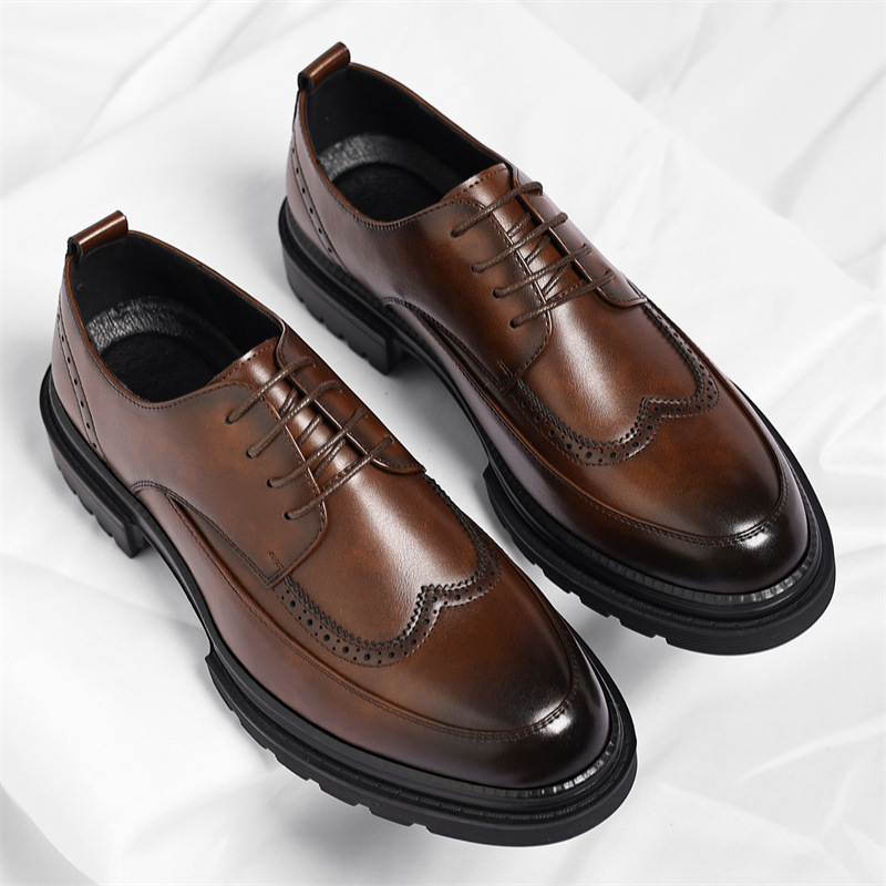 Zapatos de vestir de piel auténtica Belluno