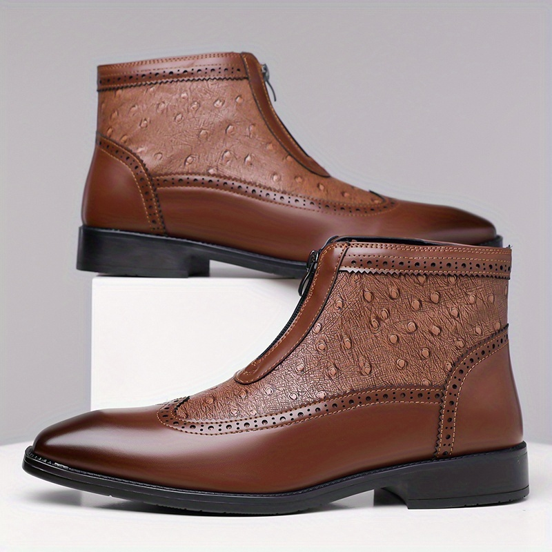 Botas de cuero de avestruz Belmont