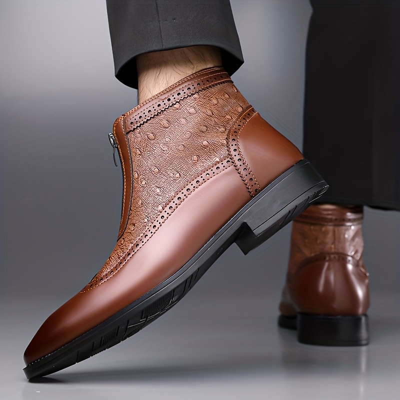 Botas de cuero de avestruz Belmont