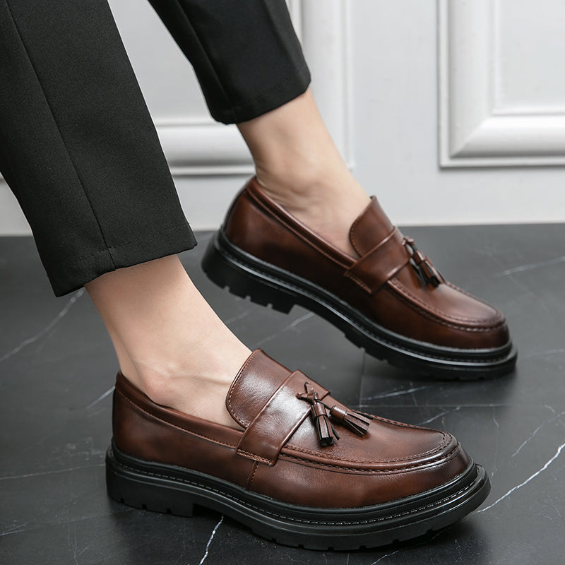 Mocasines de piel con borlas Belmont