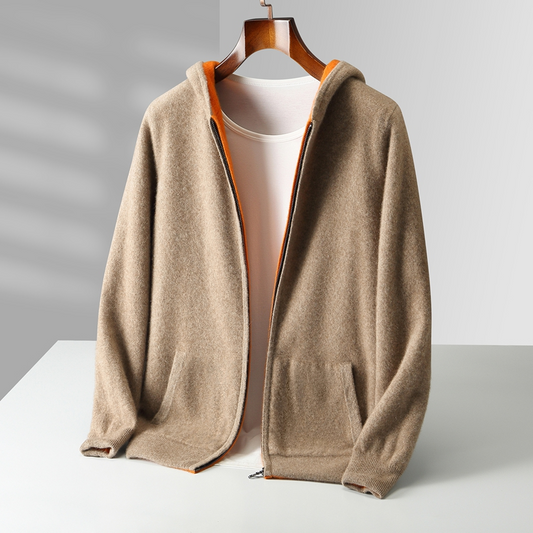 Sudadera con capucha de lana merino Giorgio