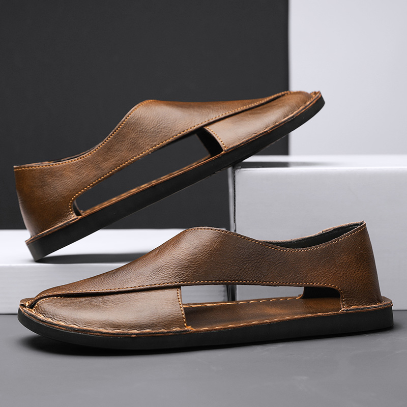 Sandalias de cuero auténtico Pelle Italiana